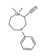 4,4-Dimethyl-1-phenyl-[1,4]phosphagermepane-3-carbonitrile结构式