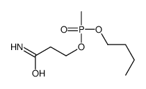 3-[butoxy(methyl)phosphoryl]oxypropanamide Structure