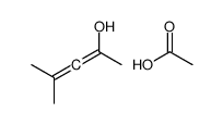 acetic acid,4-methylpenta-2,3-dien-2-ol Structure