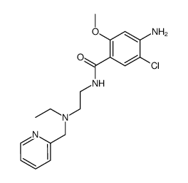 4-Amino-5-chloro-N-[2-(ethyl-pyridin-2-ylmethyl-amino)-ethyl]-2-methoxy-benzamide结构式