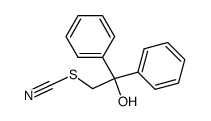 1,1-diphenyl-2-thiocyano ethanol Structure