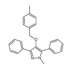 1-methyl-4-[(4-methylphenyl)methoxy]-3,5-diphenylpyrazole Structure