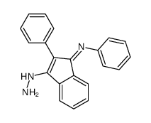 3-hydrazinyl-N,2-diphenylinden-1-imine结构式