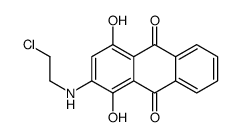 2-(2-chloroethylamino)-1,4-dihydroxyanthracene-9,10-dione结构式