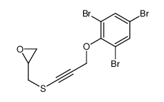 2-[3-(2,4,6-tribromophenoxy)prop-1-ynylsulfanylmethyl]oxirane Structure