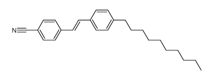 4-[(E)-2-(4-Decyl-phenyl)-vinyl]-benzonitrile Structure