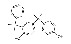 4-[1-(4-Hydroxy-phenyl)-1-methyl-ethyl]-2-(1-methyl-1-phenyl-ethyl)-phenol结构式