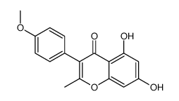5,7-dihydroxy-3-(4-methoxyphenyl)-2-methylchromen-4-one Structure