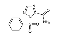 2-(benzenesulfonyl)-1,2,4-triazole-3-carboxamide结构式