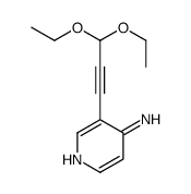 3-(3,3-diethoxyprop-1-ynyl)pyridin-4-amine结构式