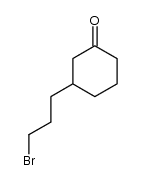 (+)-3-(3-Brompropyl)-cyclohexanon结构式