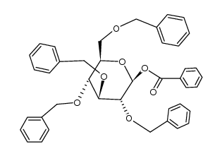 2,3,4,6-tetra-O-benzyl-β-D-glucopyranosyl benzoate结构式