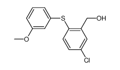 5-Chlor-2-(3-methoxyphenylthio)-benzylalkohol Structure