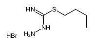 butyl N'-aminocarbamimidothioate,hydrobromide结构式