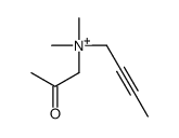 but-2-ynyl-dimethyl-(2-oxopropyl)azanium Structure