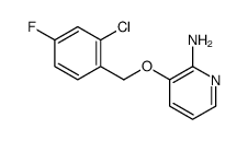 3-[(2-chloro-4-fluorophenyl)methoxy]pyridin-2-amine结构式