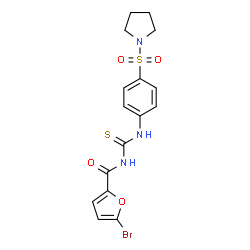 5-bromo-N-({[4-(1-pyrrolidinylsulfonyl)phenyl]amino}carbonothioyl)-2-furamide picture