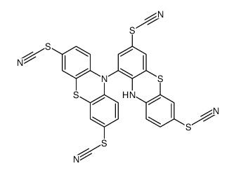 [1-(3,7-dithiocyanatophenothiazin-10-yl)-7-thiocyanato-10H-phenothiazin-3-yl] thiocyanate结构式