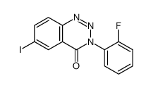3-(2-fluorophenyl)-6-iodo-1,2,3-benzotriazin-4-one Structure