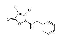 2-(benzylamino)-3,4-dichloro-2H-furan-5-one Structure
