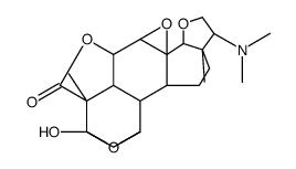 (9β,13α)-17β-Dimethylamino-3,19:7β,8-diepoxy-3β,6β-dihydroxy-4-methyl-15-oxa-5α-androstane-4β-carboxylic acid 4,6-lactone Structure