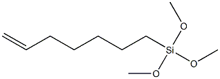 Silane, 6-hepten-1-yltrimethoxy- Structure
