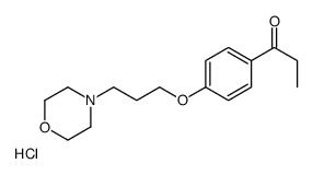 1-[4-(3-morpholin-4-ylpropoxy)phenyl]propan-1-one,hydrochloride结构式