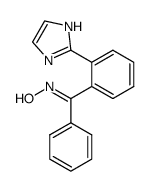 2-(1H-imidazol-2-yl)-benzophenone oxime Structure