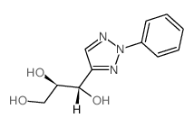 (1S,2R)-1-(2-phenyltriazol-4-yl)propane-1,2,3-triol Structure