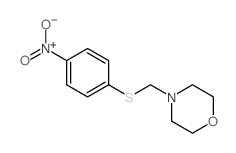 Morpholine,4-[[(4-nitrophenyl)thio]methyl]- structure