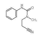 1-(2-cyanoethyl)-1-methyl-3-phenyl-urea structure