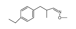 Benzenepropanal, 4-ethyl-alpha-methyl-, O-methyloxime (9CI) structure