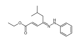 ethyl 6-methyl-4-(2-phenylhydrazono)hept-2-enoate Structure