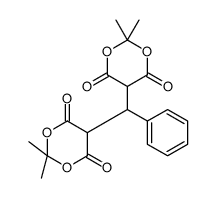 5-[(2,2-dimethyl-4,6-dioxo-1,3-dioxan-5-yl)-phenylmethyl]-2,2-dimethyl-1,3-dioxane-4,6-dione结构式