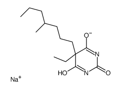 5-Ethyl-5-(4-methylheptyl)-2-sodiooxy-4,6(1H,5H)-pyrimidinedione Structure