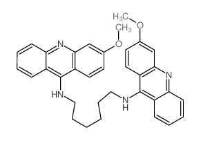 N,N-bis(3-methoxyacridin-9-yl)hexane-1,6-diamine结构式
