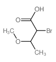 2-bromo-3-methoxy-butanoic acid structure