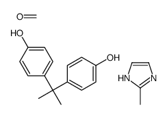 formaldehyde,4-[2-(4-hydroxyphenyl)propan-2-yl]phenol,2-methyl-1H-imidazole结构式