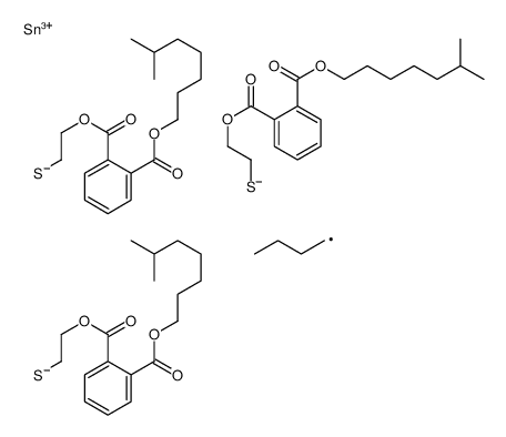 (butylstannylidyne)tris(thioethylene) triisooctyl triphthalate结构式