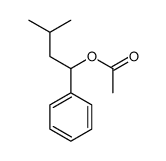 (3-methyl-1-phenylbutyl) acetate Structure