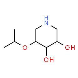 3,4-Piperidinediol,5-(1-methylethoxy)-(9CI) structure