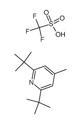 2,6-di-tert-butyl-4-methylpyridinium triflate Structure