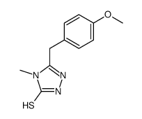 5-(4-METHOXY-BENZYL)-4-METHYL-4H-[1,2,4]TRIAZOLE-3-THIOL结构式