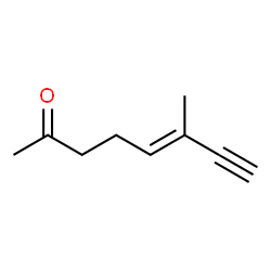 5-Octen-7-yn-2-one, 6-methyl-, (E)- (9CI) structure