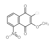1,4-Naphthalenedione,2-chloro-3-methoxy-5-nitro- Structure