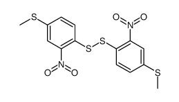 Bis[4-(methylthio)-2-nitrophenyl] persulfide结构式