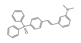 (E)-(4-(3-(dimethylamino)styryl)phenyl)diphenylphosphine oxide结构式