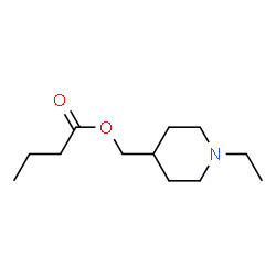 Butanoic acid, (1-ethyl-4-piperidinyl)methyl ester (9CI) structure