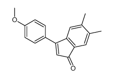 3-(4-methoxyphenyl)-5,6-dimethylinden-1-one结构式