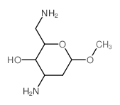 a-D-ribo-Hexopyranoside, methyl3,6-diamino-2,3,6-trideoxy-结构式